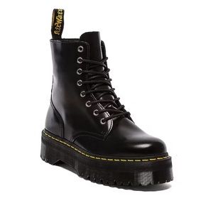 Doc Marten Jadon Boot Smooth Leather Platforms in Black — Women Size US 5/EU 36